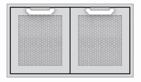 Hestan AGSD36DG Hestan 36" Double Storage Doors Agsd - Dark Grey (Custom Color: Pacific Fog) Storage,outdoor grill storage cabinet