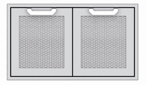 Hestan AGSD36DG Hestan 36" Double Storage Doors Agsd - Dark Grey (Custom Color: Pacific Fog) Storage,outdoor grill storage cabinet