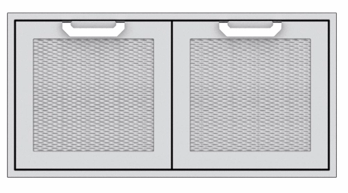 Hestan AGSD42DG Hestan 42" Double Storage Doors Agsd - Dark Grey (Custom Color: Pacific Fog) Storage,outdoor grill storage cabinet