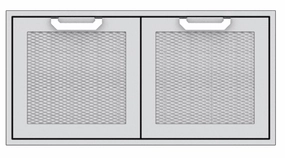 Hestan AGSD42DG Hestan 42" Double Storage Doors Agsd - Dark Grey (Custom Color: Pacific Fog) Storage,outdoor grill storage cabinet