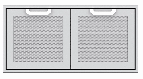 Hestan AGSD42GG Hestan 42" Double Storage Doors Agsd - Dark Grey (Custom Color: Pacific Fog) Storage,outdoor grill storage cabinet