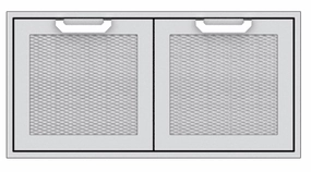 Hestan AGSD42OR Hestan 42" Double Storage Doors Agsd - Orange (Custom Color: Citra) Storage,outdoor grill storage cabinet