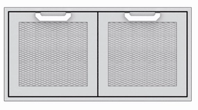 Hestan AGSD42YW Hestan 42" Double Storage Doors Agsd - Yellow (Custom Color: Sol) Storage,outdoor grill storage cabinet