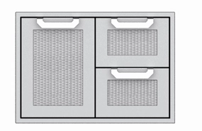 Hestan AGSDR30BK Hestan 30" Double Drawer / Storage Door Combination Agsdr - Black (Custom Color: Stealth) Barbeque Grill Accessories,grill tool set