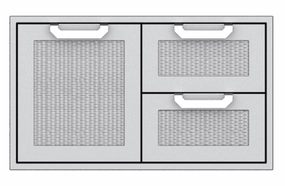 Hestan AGSDR36BK Hestan 36" Double Drawer / Storage Door Combination Agsdr - Black (Custom Color: Stealth) Barbeque Grill Accessories,grill tool set