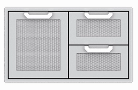 Hestan AGSDR36YW Hestan 36" Double Drawer / Storage Door Combination Agsdr - Yellow (Custom Color: Sol) Barbeque Grill Accessories,grill tool set