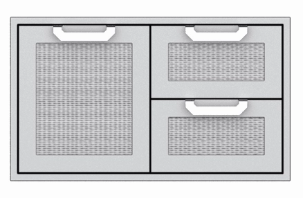 Hestan AGSDR36YW Hestan 36" Double Drawer / Storage Door Combination Agsdr - Yellow (Custom Color: Sol) Barbeque Grill Accessories,grill tool set
