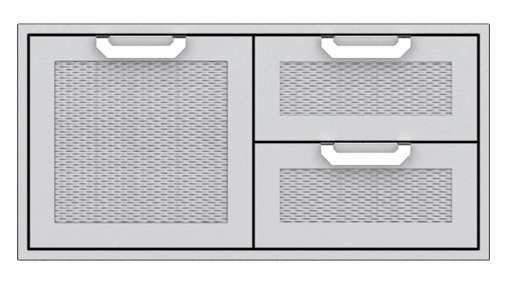Hestan AGSDR42GG Hestan 42" Double Drawer / Storage Door Combination Agsdr - Dark Grey (Custom Color: Pacific Fog) Barbeque Grill Accessories,grill tool set