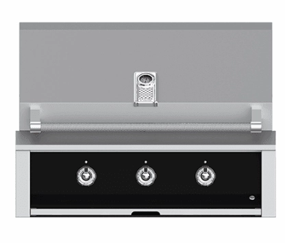 Hestan EAB36NGBK Aspire Series - 36" Natural Gas Built In Grill W/ U-Burners - Stealth / Black Natural Gas Barbeque Grills,natural gas outdoor grill