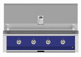 Hestan EAB42LPBU Aspire Series - 42" Liquid Propane Built In Grill W/ U-Burners - Prince/ Blue Barbeque Grills,outdoor bbq grill