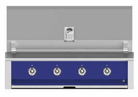 Hestan EAB42NGBU Aspire Series - 42" Natural Gas Built In Grill W/ U-Burners - Prince/ Blue Barbeque Grills,outdoor bbq grill