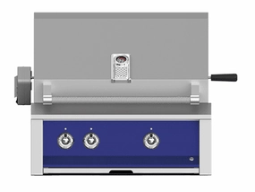 Hestan EABR30LPBU Aspire Series - 30" Liquid Propane Built In Grill W/ U-Burners And Rotisserie - Prince / Blue Liquid Propane Barbeque Grills,propane gas grill