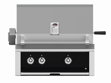 Hestan EABR30NGBK Aspire Series - 30" Natural Gas Built In Grill W/ U-Burners And Rotisserie - Stealth / Black Barbeque Grills,outdoor bbq grill