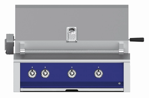 Hestan EABR36LPBU Aspire Series - 36" Liquid Propane Built In Grill W/ U-Burners And Rotisserie - Prince / Blue Liquid Propane Barbeque Grills,propane gas grill