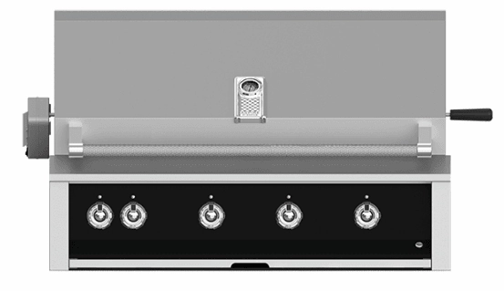 Hestan EABR42LPBK Aspire Series - 42" Liquid Propane Built In Grill W/ U-Burners And Rotisserie - Stealth / Black Barbeque Grills,outdoor bbq grill