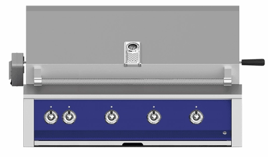 Hestan EABR42LPBU Aspire Series - 42" Liquid Propane Built In Grill W/ U-Burners And Rotisserie - Prince / Blue Liquid Propane Barbeque Grills,propane gas grill