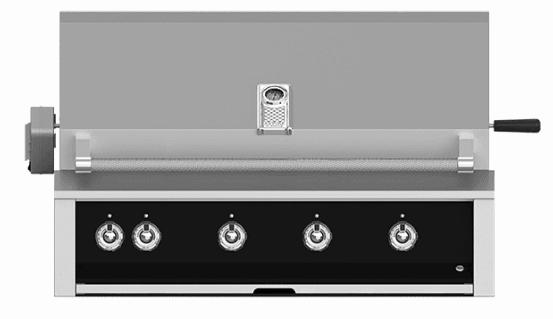Hestan EABR42NGBK Aspire Series - 42" Natural Gas Built In Grill W/ U-Burners And Rotisserie - Stealth / Black Barbeque Grills,outdoor bbq grill