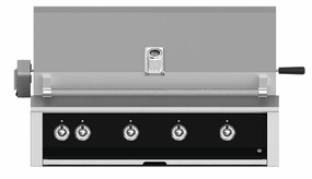 Hestan EABR42NGBK Aspire Series - 42" Natural Gas Built In Grill W/ U-Burners And Rotisserie - Stealth / Black Natural Gas Barbeque Grills,natural gas outdoor grill