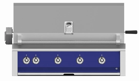 Hestan EABR42NGBU Aspire Series - 42" Natural Gas Built In Grill W/ U-Burners And Rotisserie - Prince / Blue Natural Gas Barbeque Grills,natural gas outdoor grill