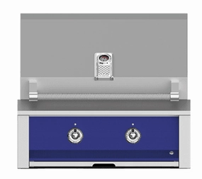 Hestan EMB30NGBU Aspire Series - 30" Natural Gas Built In Grill W/ U-Burner And Sear Burner - Prince / Blue Barbeque Grills,outdoor bbq grill