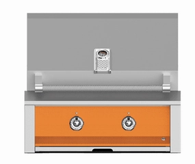 Hestan EMB30NGOR Aspire Series - 30" Natural Gas Built In Grill W/ U-Burner And Sear Burner - Citra / Orange Natural Gas Barbeque Grills,natural gas outdoor grill