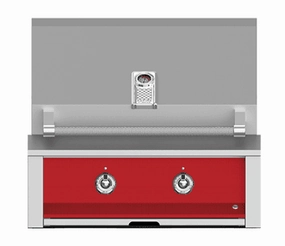 Hestan EMB30NGRD Aspire Series - 30" Natural Gas Built In Grill W/ U-Burner And Sear Burner - Matador / Red Barbeque Grills,outdoor bbq grill
