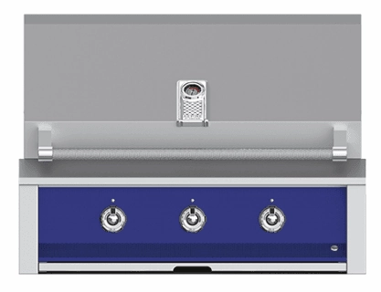 Hestan EMB36LPBU Aspire Series - 36" Liquid Propane Built In Grill W/ U-Burners And Sear Burner - Prince / Blue Liquid Propane Barbeque Grills,propane gas grill