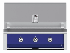 Hestan EMB36LPBU Aspire Series - 36" Liquid Propane Built In Grill W/ U-Burners And Sear Burner - Prince / Blue Barbeque Grills,outdoor bbq grill