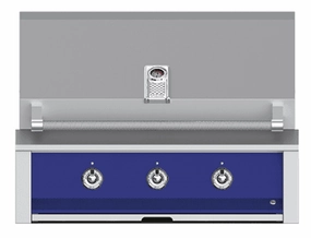 Hestan EMB36NGBU Aspire Series - 36" Natural Gas Built In Grill W/ U-Burners And Sear Burner - Prince / Blue Natural Gas Barbeque Grills,natural gas outdoor grill