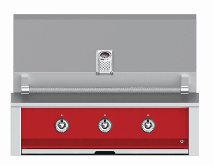 Hestan EMB36NGRD Aspire Series - 36" Natural Gas Built In Grill W/ U-Burners And Sear Burner - Matador / Red Barbeque Grills,outdoor bbq grill