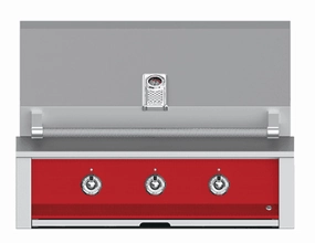 Hestan EMB36NGRD Aspire Series - 36" Natural Gas Built In Grill W/ U-Burners And Sear Burner - Matador / Red Natural Gas Barbeque Grills,natural gas outdoor grill