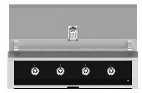 Hestan EMB42NGBK Aspire Series - 42" Natural Gas Built In Grill W/ U-Burners And Sear Burner - Stealth / Black Natural Gas Barbeque Grills,natural gas outdoor grill