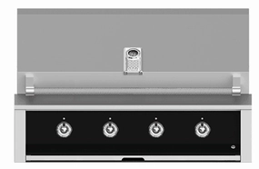 Hestan EMB42NGBK Aspire Series - 42" Natural Gas Built In Grill W/ U-Burners And Sear Burner - Stealth / Black Barbeque Grills,outdoor bbq grill
