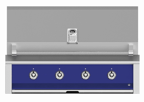 Hestan EMB42NGBU Aspire Series - 42" Natural Gas Built In Grill W/ U-Burners And Sear Burner - Prince / Blue Barbeque Grills,outdoor bbq grill