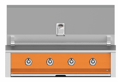 Hestan EMB42NGOR Aspire Series - 42" Natural Gas Built In Grill W/ U-Burners And Sear Burner - Citra / Orange Natural Gas Barbeque Grills,natural gas outdoor grill