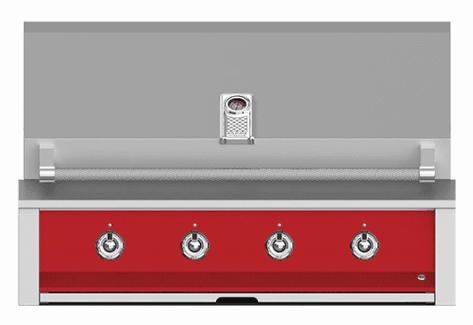 Hestan EMB42NGRD Aspire Series - 42" Natural Gas Built In Grill W/ U-Burners And Sear Burner - Matador / Red Barbeque Grills,outdoor bbq grill