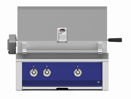 Hestan EMBR30NGBU Aspire Series - 30" Natural Gas Built In Grill W/ U-Burner, Sear Burner And Rotisserie - Prince / Blue Barbeque Grills,outdoor bbq grill