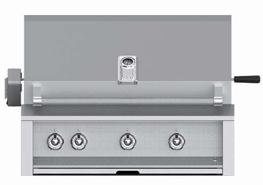 Hestan EMBR36NG Aspire Series - 36" Natural Gas Built In Grill W/ U-Burners, Sear Burner And Rotisserie - Steeletto / Stainless Steel Barbeque Grills,outdoor bbq grill