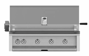 Hestan EMBR42LP Aspire Series - 42" Liquid Propane Built In Grill W/ U-Burners, Sear Burner And Rotisserie - Steeletto / Stainless Steel Barbeque Grills,outdoor bbq grill