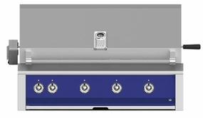 Hestan EMBR42LPBU Aspire Series - 42" Liquid Propane Built In Grill W/ U-Burners, Sear Burner And Rotisserie - Prince / Blue Barbeque Grills,outdoor bbq grill