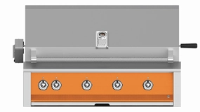 Hestan EMBR42LPOR Aspire Series - 42" Liquid Propane Built In Grill W/ U-Burners, Sear Burner And Rotisserie - Citra / Orange Barbeque Grills,outdoor bbq grill