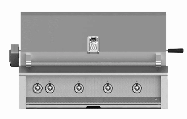 Hestan EMBR42NG Aspire Series - 42" Natural Gas Built In Grill W/ U-Burners, Sear Burner And Rotisserie - Steeletto / Stainless Steel Barbeque Grills,outdoor bbq grill