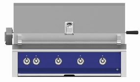 Hestan EMBR42NGBU Aspire Series - 42" Natural Gas Built In Grill W/ U-Burners, Sear Burner And Rotisserie - Prince / Blue Barbeque Grills,outdoor bbq grill