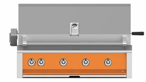 Hestan EMBR42NGOR Aspire Series - 42" Natural Gas Built In Grill W/ U-Burners, Sear Burner And Rotisserie - Citra / Orange Barbeque Grills,outdoor bbq grill