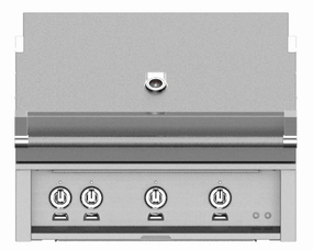 Hestan GABR36NGDG Hestan 36" Natural Gas Built In Grill Gabr36 - Dark Grey (Custom Color: Pacific Fog) Natural Gas Barbeque Grills,natural gas outdoor grill