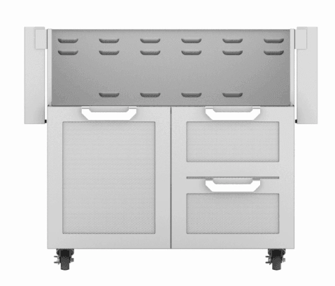 Hestan GCR36BK Hestan 36" Tower Cart With Double Drawer And Door Gcr36 - Black (Custom Color: Stealth) Barbeque Grill Accessories,grill tool set