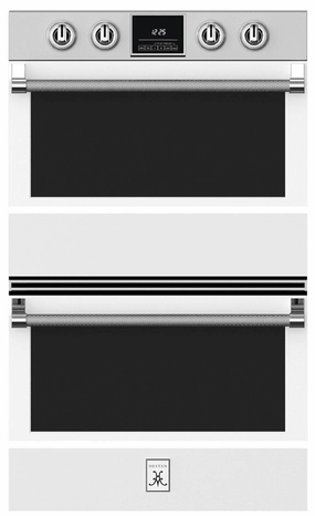 Hestan KDO30WH 30" Double Wall Oven - White / Stealth Wall Ovens 27 inch wall oven built-in