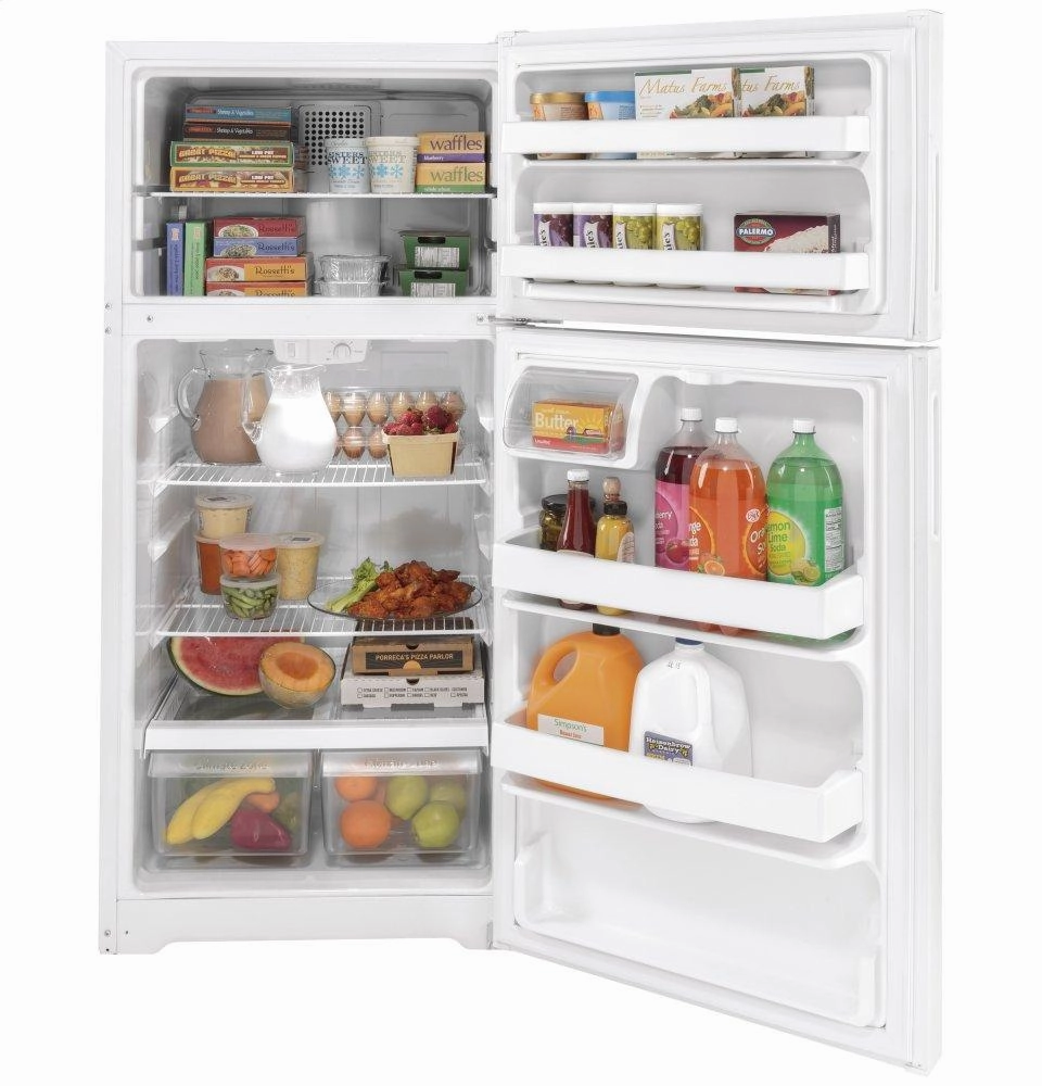 Hotpoint HPE16BTNRWW Hotpoint? Energy Star? 15.6 Cu. Ft. Recessed Handle Top-Freezer Refrigerator