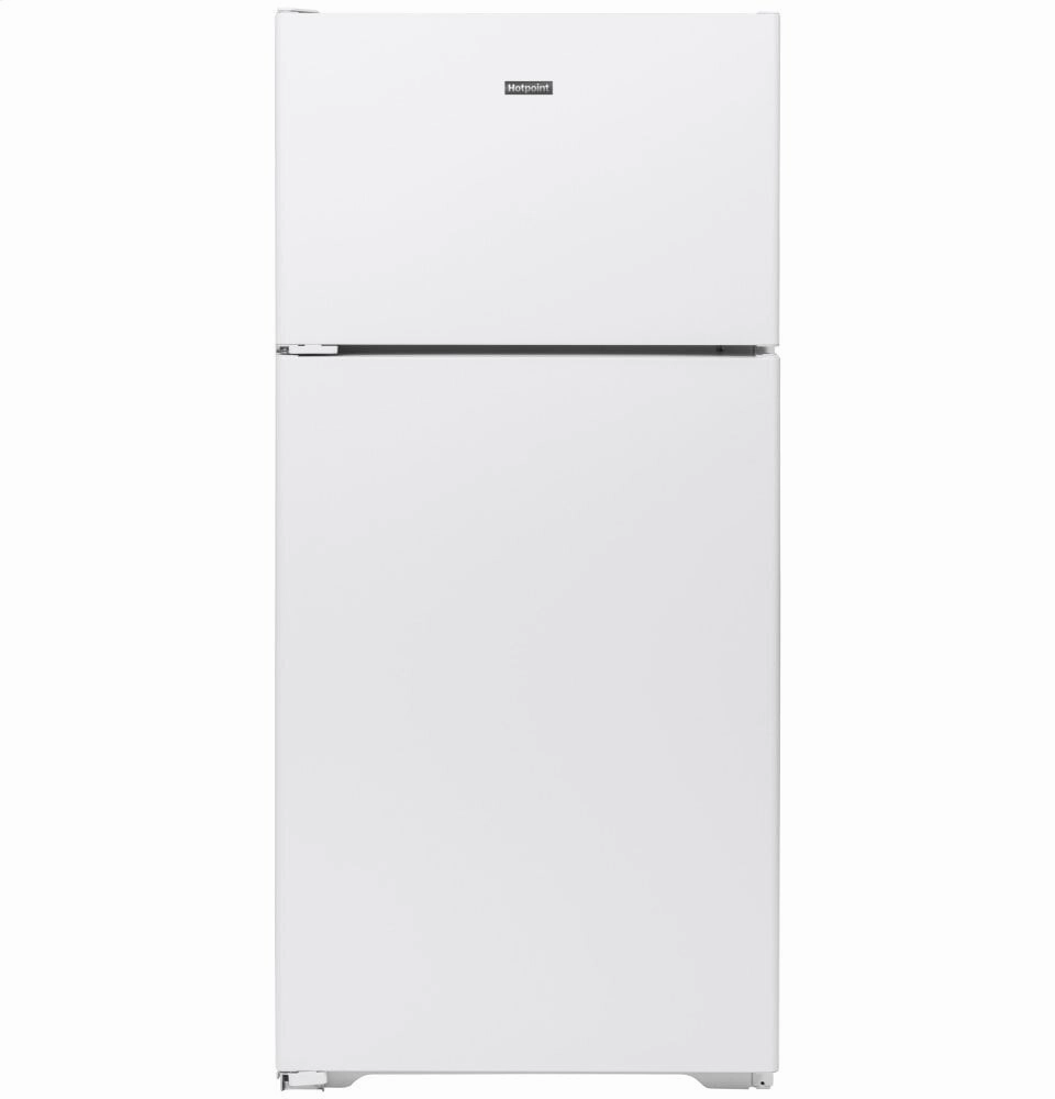 Hotpoint HPS16BTNLWW Hotpoint? 15.6 Cu. Ft. Recessed Handle Top-Freezer Refrigerator Freestanding Refrigerators freestanding fridge freezer combo
