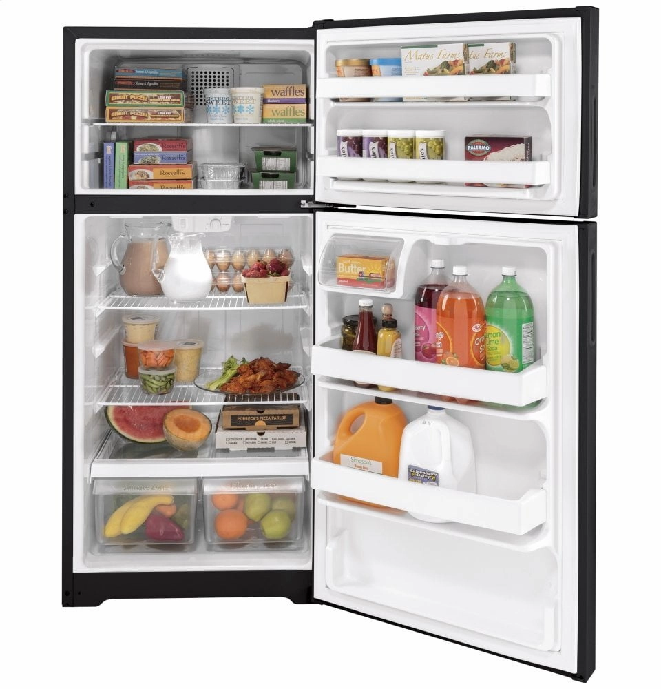 Hotpoint HPS16BTNRBB Hotpoint? 15.6 Cu. Ft. Recessed Handle Top-Freezer Refrigerator